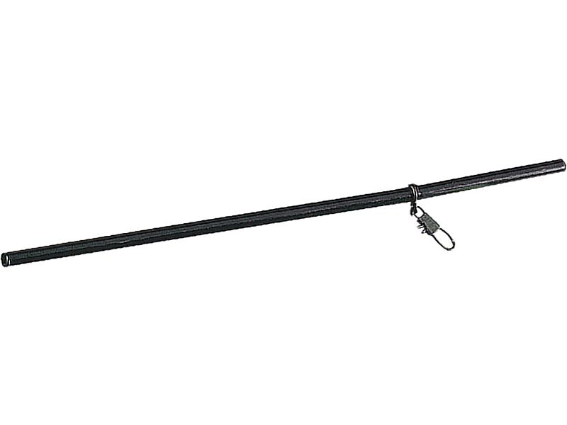 Rurka JAXON antysplątaniowa czarna z agrafką prosta 24cm