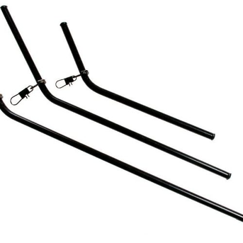 14380_0 Rurka JAXON antysplątaniowa czarna z agrafką wygięta 12cm