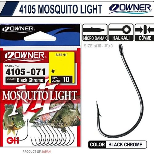 Haczyk OWNER 4105 BC Mosquito Light Nr 06 x10
